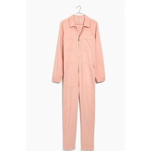Madewell Zip Front Pink Jumpsuit